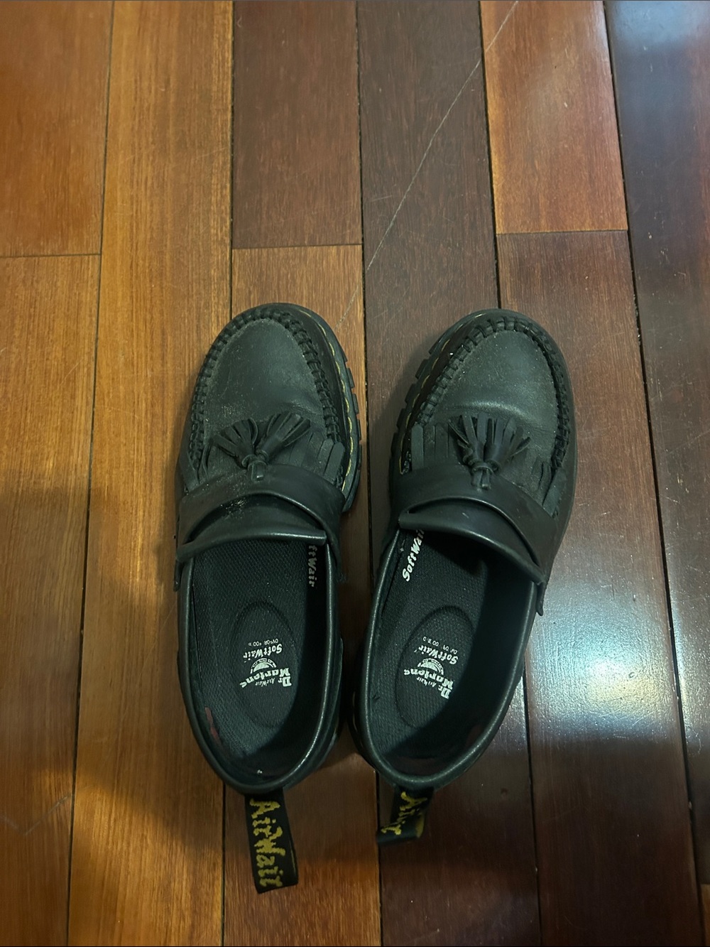 Dr. Martens Black Tassel Penny Loafers